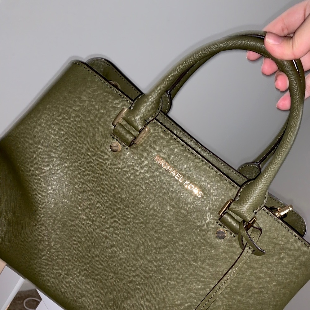 Michael Kors Large Saffiano Leather Satchel
